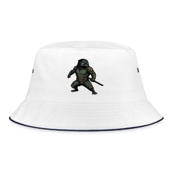 Fierce Penguin Ninja - Bucket Hat - white/navy - Front