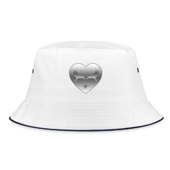 Doves - Bucket Hat - white/navy - Front