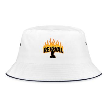 Revival - Bucket Hat - white/navy - Front