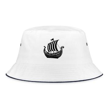 Navire viking - Bob - blanc/marine - Devant