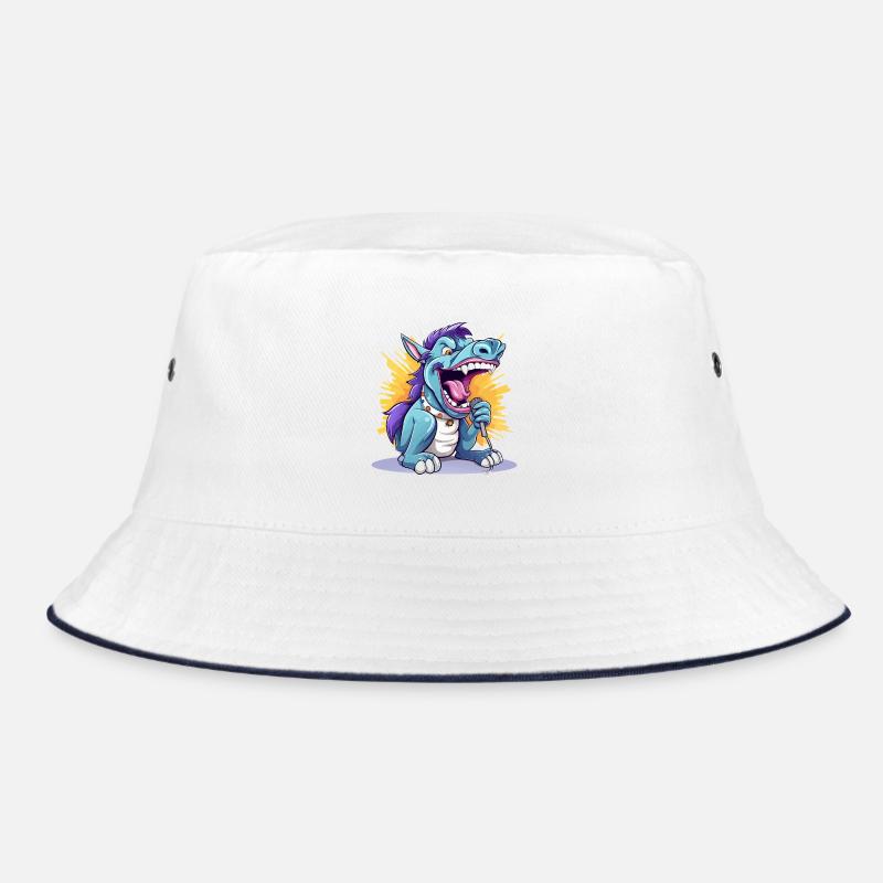 Singing dragon on stage Bucket Hat