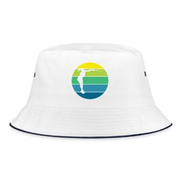 Tennis - Bucket Hat - white/navy - Front