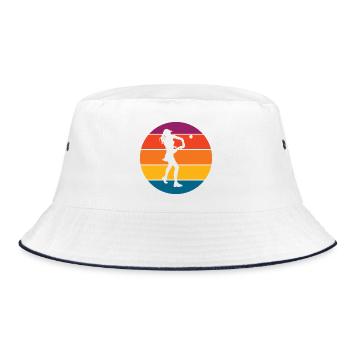 Tennis - Bucket Hat - white/navy - Front