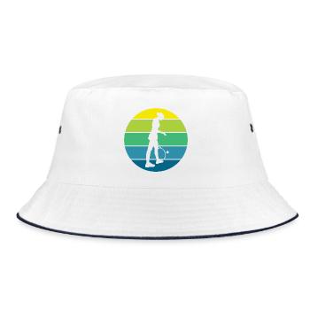 Tennis - Bucket Hat - white/navy - Front