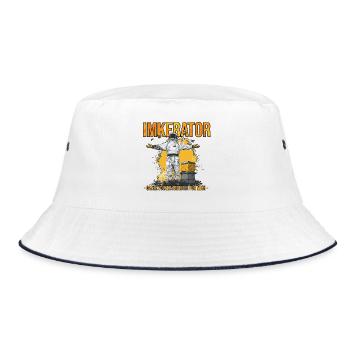 Beekeeper Whole colonies work for me - Bucket Hat - white/navy - Front