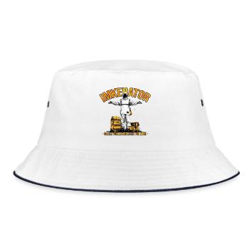 Beekeeper Whole colonies work for me - Bucket Hat - white/navy - Front