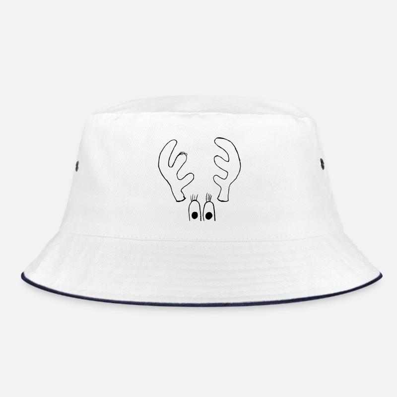 Elch mit großen Augen Bucket Hat