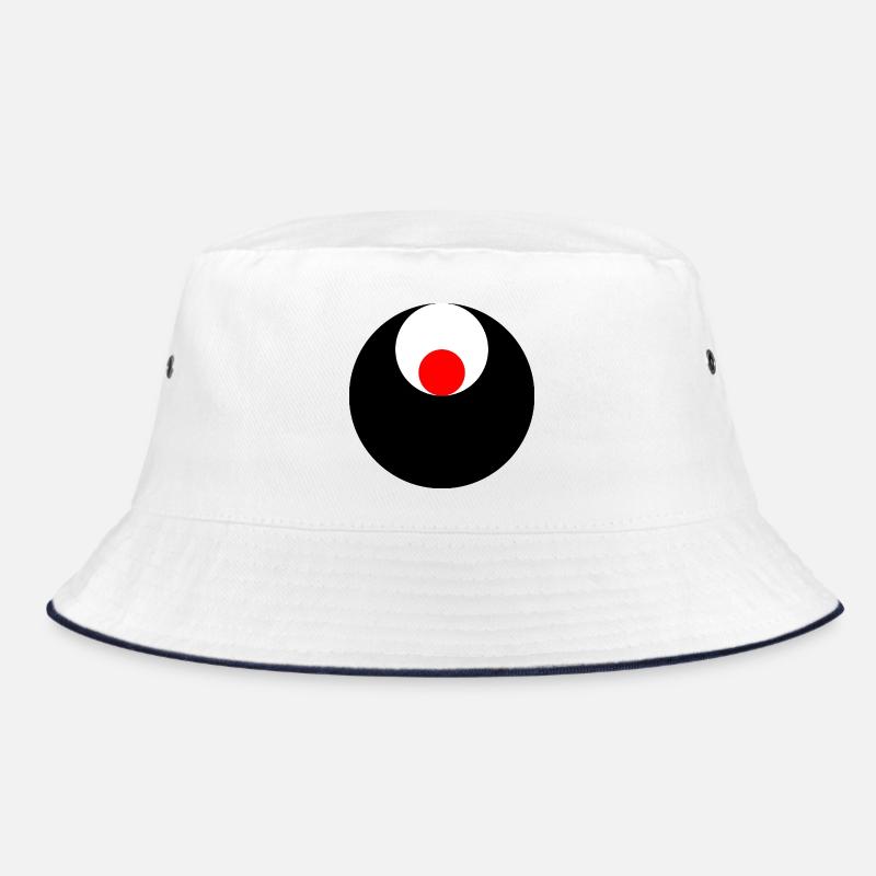 3 cercles, noir, blanc et rouge - Bob - blanc/marine