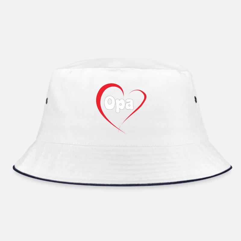 Opa Herzliebe Design Bucket Hat