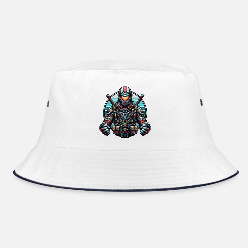Robot Samurai Bucket Hat