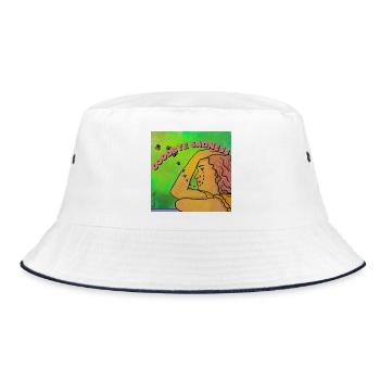 Goodbye sadness - Bucket Hat - white/navy - Front