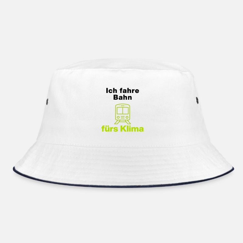 Ich fahre Bahn fürs Klima – dein Statement Bucket Hat