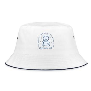 Club des mamans garçons, esthétique bleue mignonne - Bob - blanc/marine - Devant