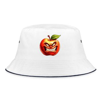 apple - Bucket Hat - white/navy - Front
