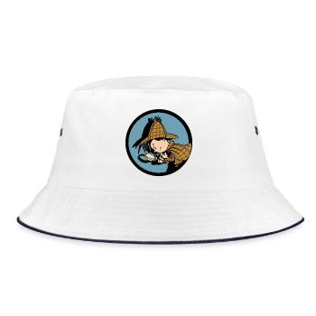 Detective Flo Collection - Bucket Hat - white/navy - Front