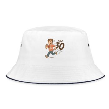 Born in '96 – Not Ready for 30 - Bucket Hat - white/navy - Front