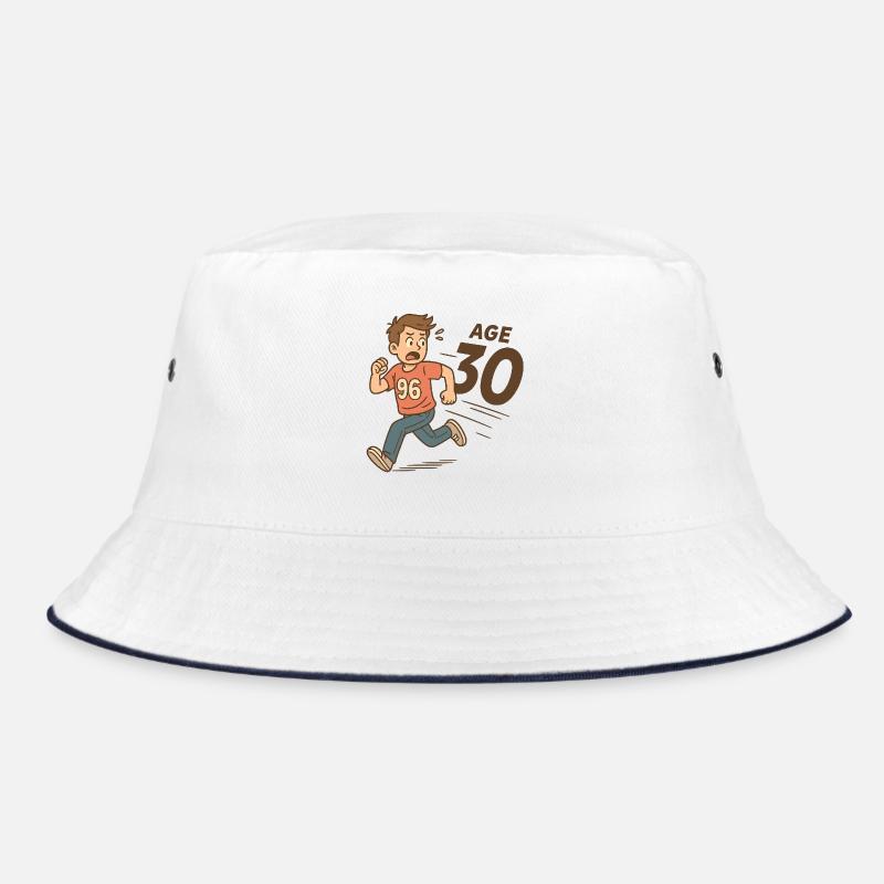 Born in '96 – Not Ready for 30 - Bucket Hat - white/navy