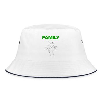 Famille – Ensemble, nous sommes forts, la force familiale - Bob - blanc/marine - Devant