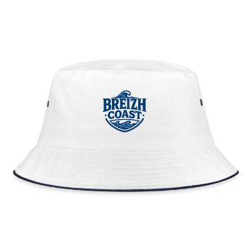 Breizh Coast – Design Marin Breton Premium | Vague - Bob - blanc/marine - Devant