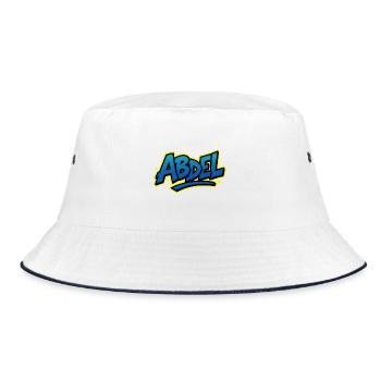 Graffiti Name Abdel ideales druckbares Geschenk - Bucket Hat - Weiß/Navy - Vorne
