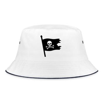 Le Crâne de Pirate Jolly Roger - Bob - blanc/marine - Devant
