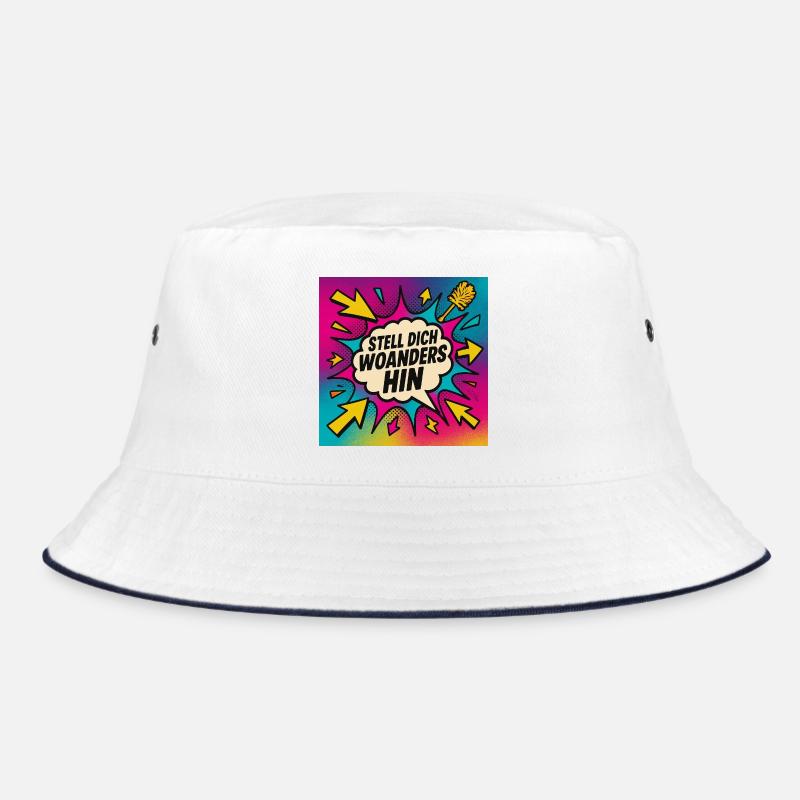 Stell Dich Woanders Hin Popart Bucket Hat