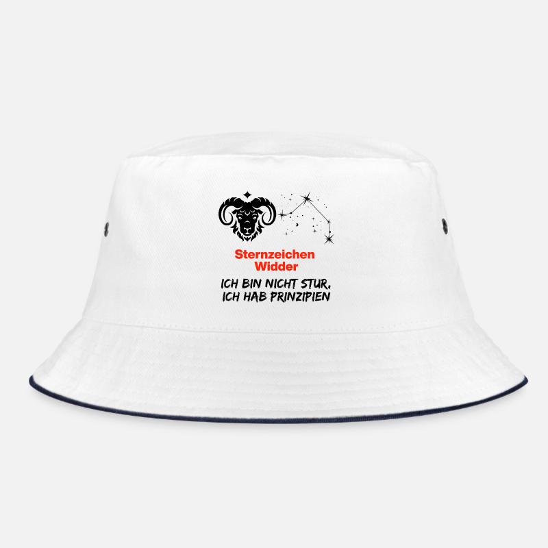 Sternzeichen Widder hat Prinzipien, Geburtstag Bucket Hat