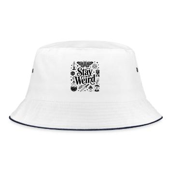 Stay Weird - Conception du signe du zodiaque - Bob - blanc/marine - Devant