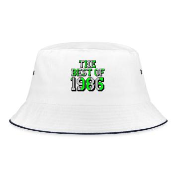 The Best of 1986 , 40th Birthday - Bucket Hat - white/navy - Front