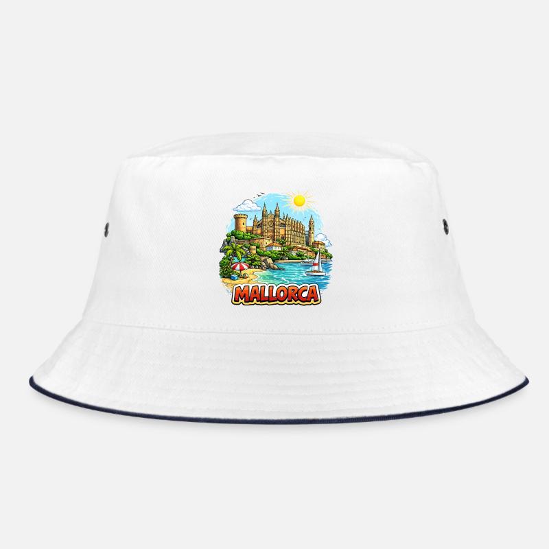 Mallorca Beach Panorama Bucket Hat