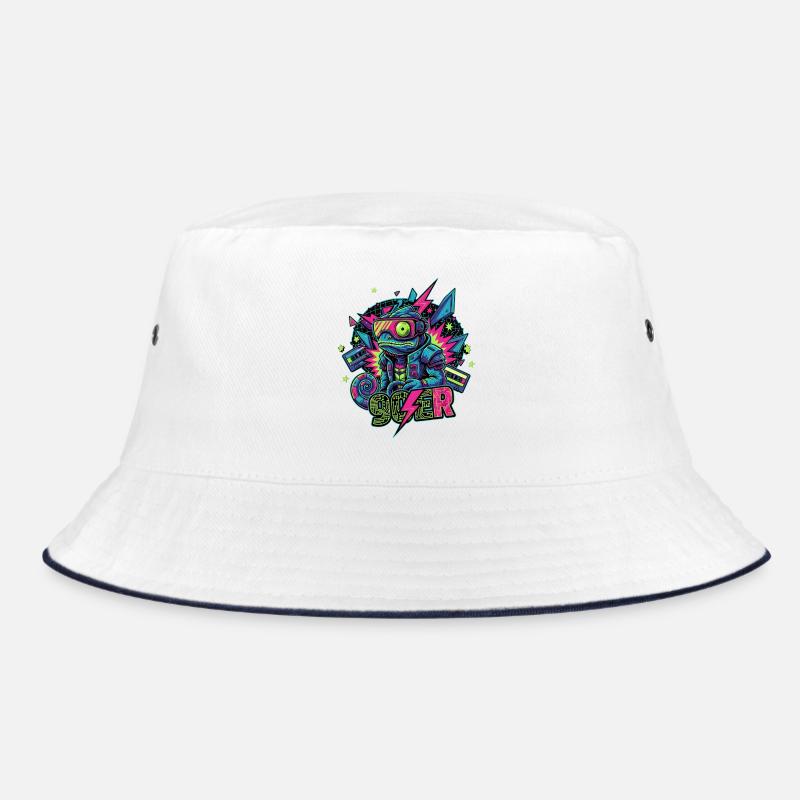 Neopunk Frosch Bucket Hat