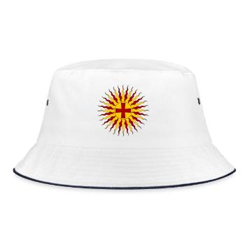 Eternal light of Jesus Christ - Bucket Hat - white/navy - Front