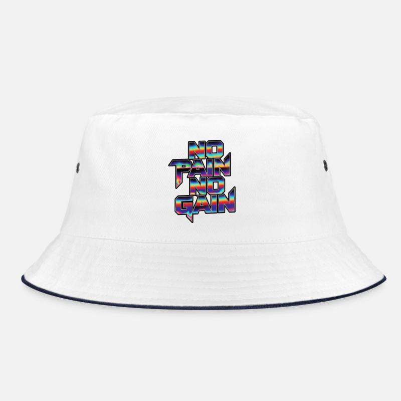 Regenbogen No Pain No Gain Bucket Hat