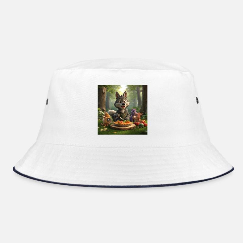 Wolf, grauer Wolf, Plüschwolf Bucket Hat