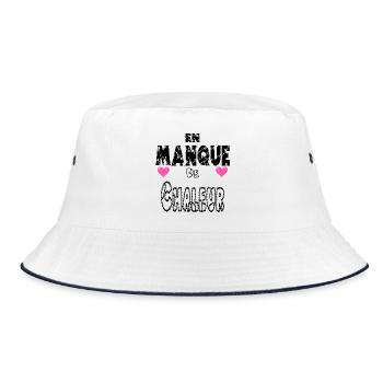 In Need of Heat - Bucket Hat - white/navy - Front