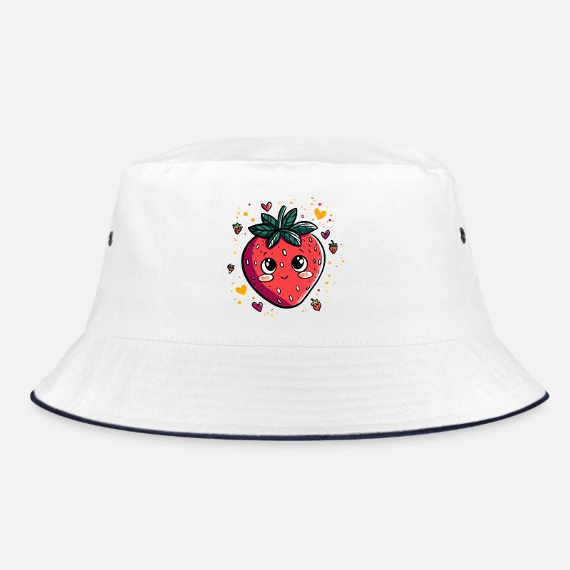 Kawaii Erdbeere Bucket Hat