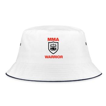 Guerrier MMA, Cage Prêt, Combat, Octogone, Combat - Bob - blanc/marine - Devant