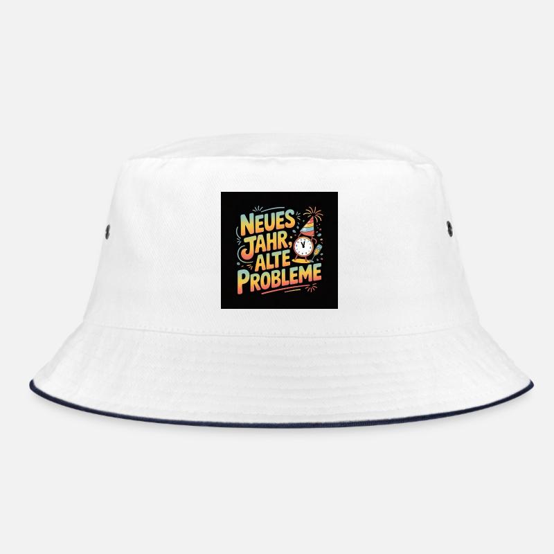 New Year, Old Problems – Celebration Motif Bucket Hat