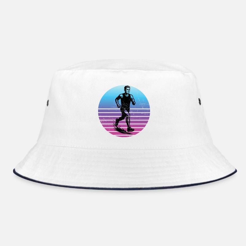 Characterful running design Bucket Hat