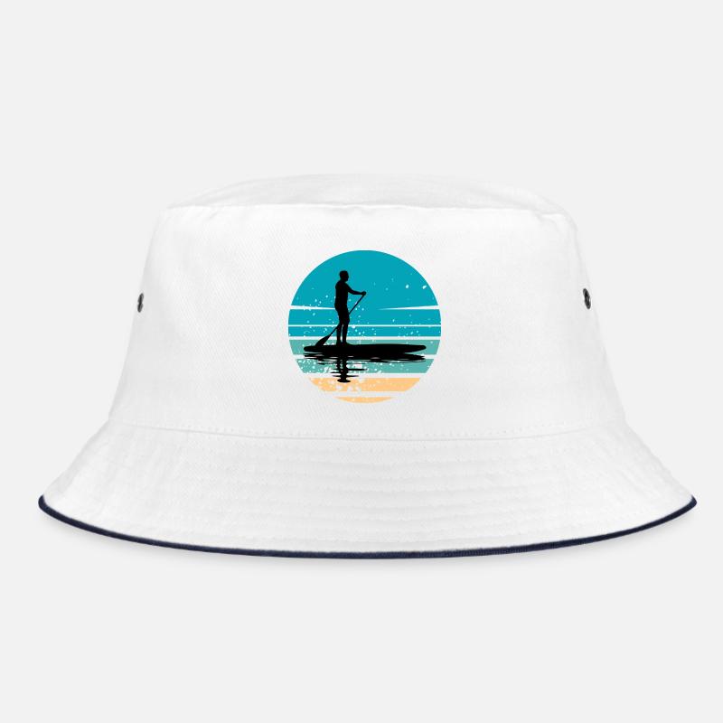 Paddleboard mit maritimer Atmosphäre im Retro-Stil Bucket Hat