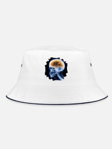 The other day at the X-ray - everything is fine - Bucket Hat - white/navy - Front
