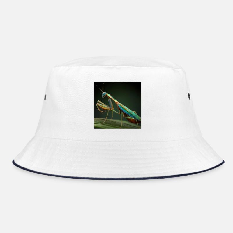 Iridescent Mantis in Macro Style Bucket Hat