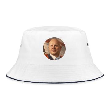 Wegner Revolution - Bucket Hat - white/navy - Front