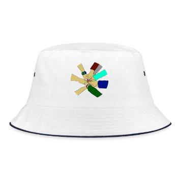 Friendship - Bucket Hat - white/navy - Front