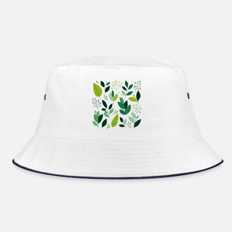 Green leaves Bucket Hat