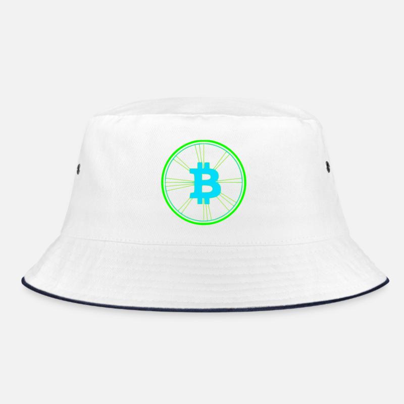 Bitcoin Wireframe Speed Future Vector Bucket Hat