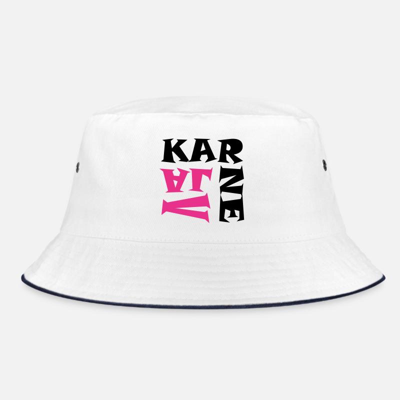 Karneval in Pink/Schwarz Bucket Hat