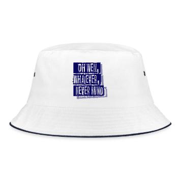 nevermind - Bucket Hat - white/navy - Front