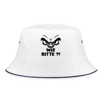 As please express - Bucket Hat - white/navy - Front