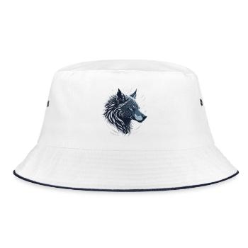 Loup bleu  - Bob - blanc/marine - Devant